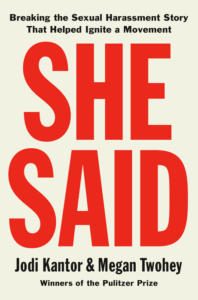 book cover of She Said - womens history month